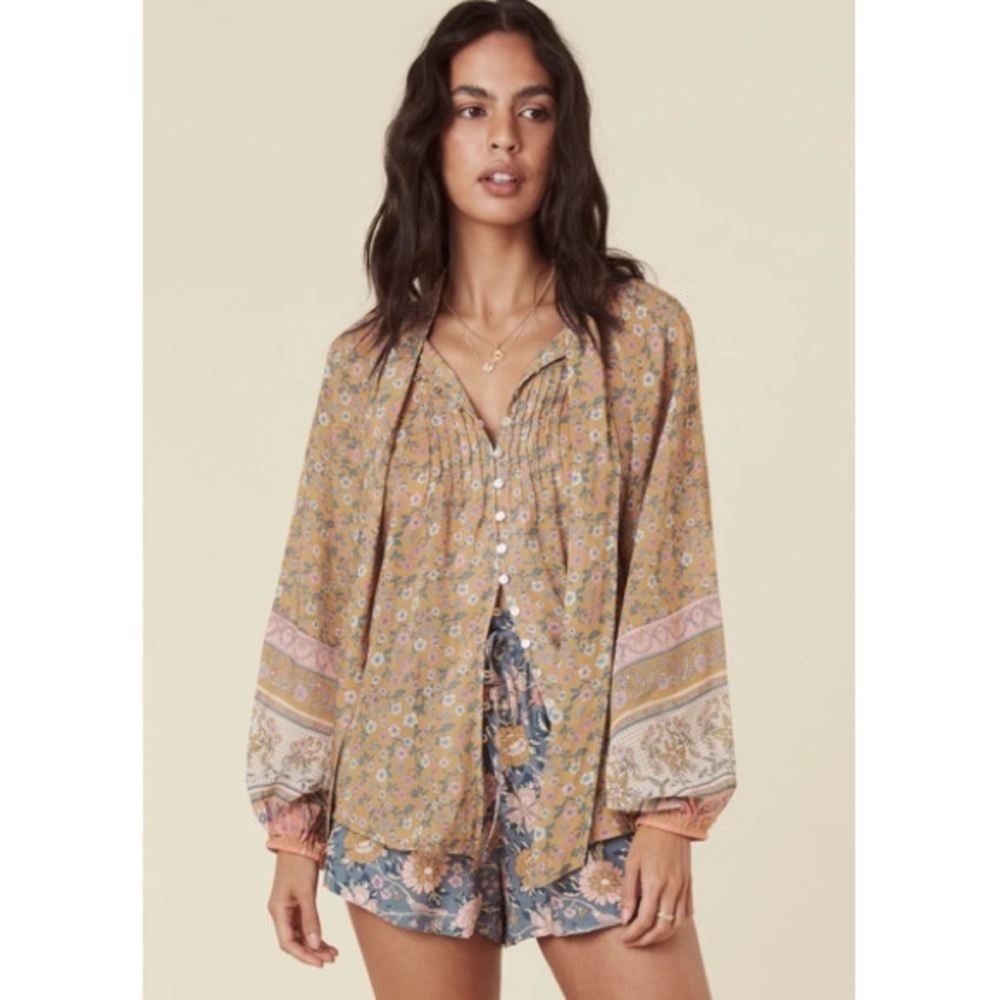Spell X Free People Mossy Blouse Floral